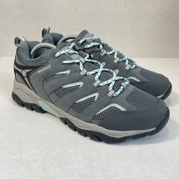 CloudVeil Expedition Trail Hiking Grey/ Aqua Shoe CoolMax Insoles; Women Size 11 - Picture 4 of 14